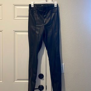 Black Zara Leather Pant (Size M)